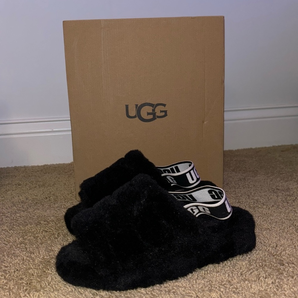 Black Ugg Slides - Fairly New